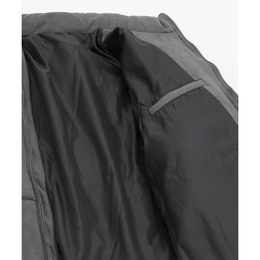 ダウンジャケット メンズ スエードタッチ 中綿 ショートペディン パデッドブルゾン アメカジ カジュアル モード 韓国ファッション 大人カジュアル | improves | 18