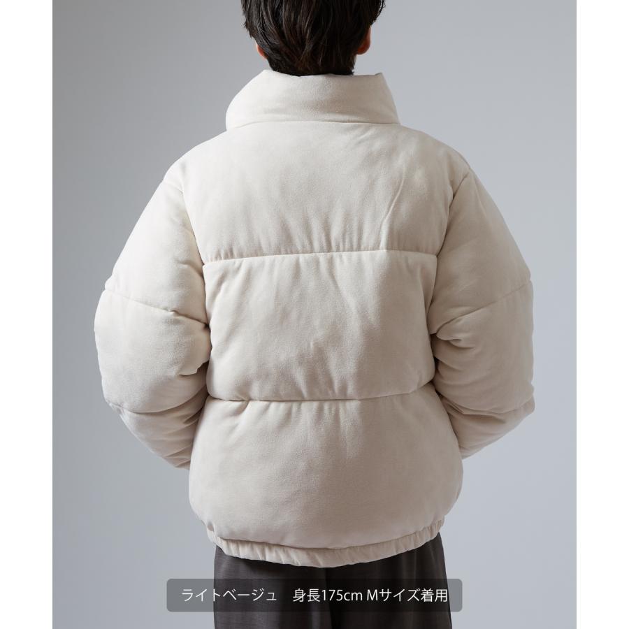 ダウンジャケット メンズ スエードタッチ 中綿 ショートペディン パデッドブルゾン アメカジ カジュアル モード 韓国ファッション 大人カジュアル | improves | 05