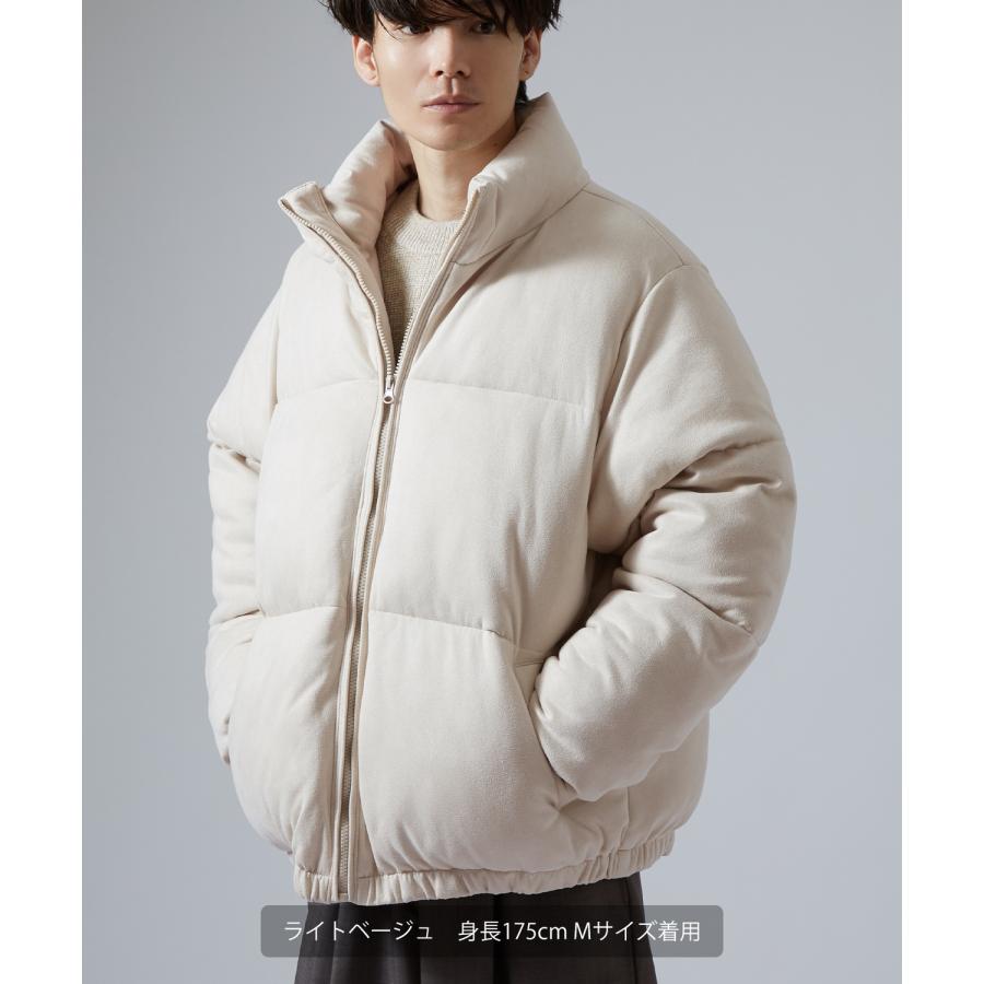 ダウンジャケット メンズ スエードタッチ 中綿 ショートペディン パデッドブルゾン アメカジ カジュアル モード 韓国ファッション 大人カジュアル | improves | 06