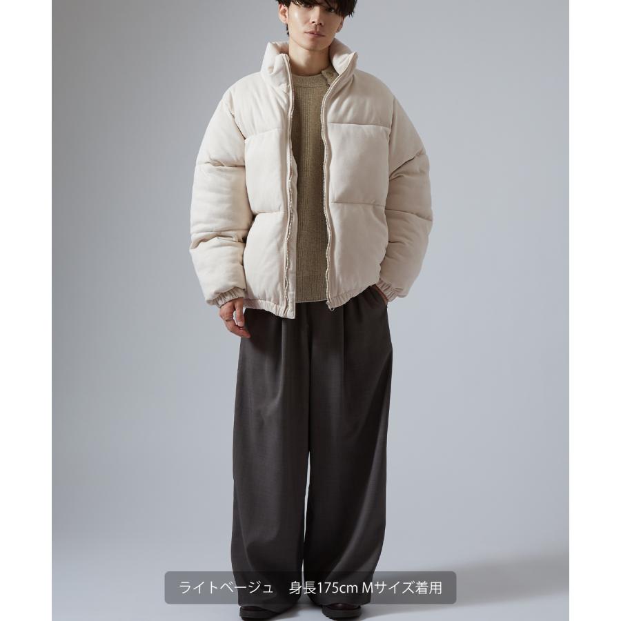 ダウンジャケット メンズ スエードタッチ 中綿 ショートペディン パデッドブルゾン アメカジ カジュアル モード 韓国ファッション 大人カジュアル | improves | 07