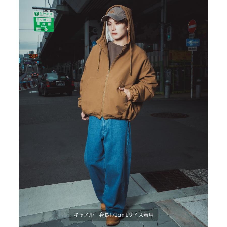 パーカー メンズ ダック ボアライナー ワークジャケット フーディージャケット ブルゾン ウィンドブレーカー アメカジ カジュアル ワーク ストリート スケーター | improves | 14