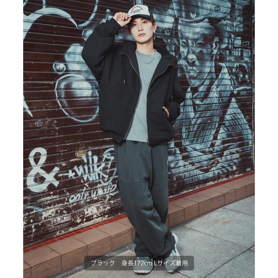 パーカー メンズ ダック ボアライナー ワークジャケット フーディージャケット ブルゾン ウィンドブレーカー アメカジ カジュアル ワーク ストリート スケーター | improves | 08