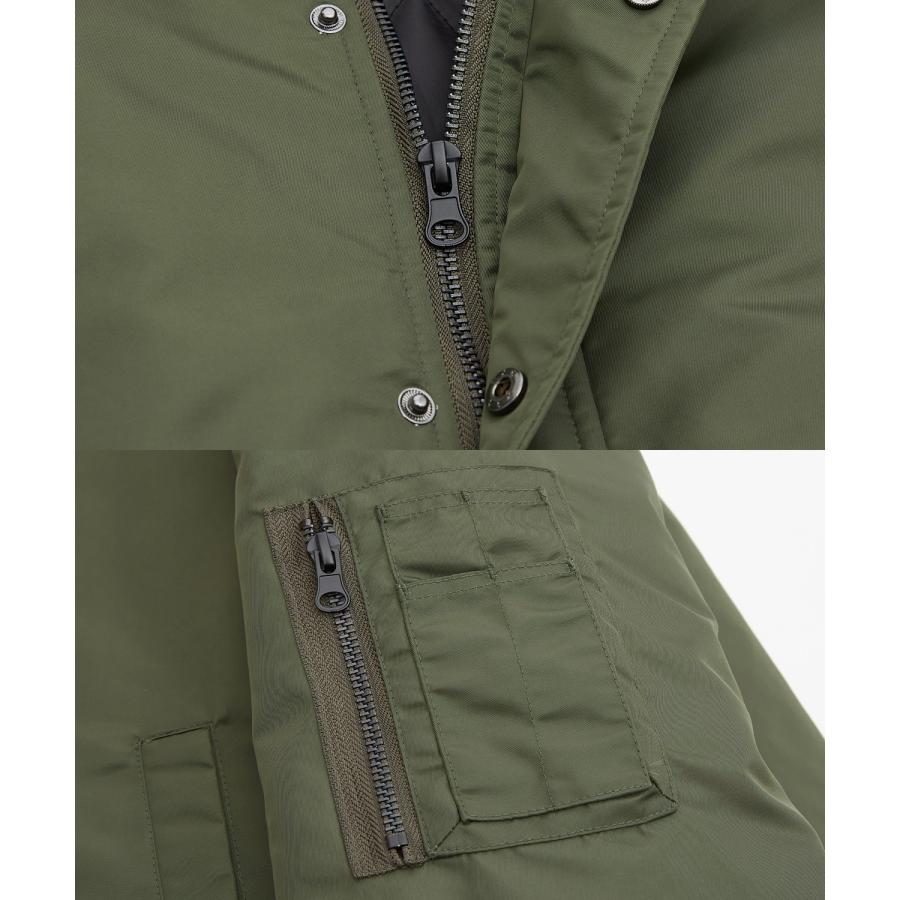 ブルゾン メンズ ポリナイロン N-2B パデッドジャケット フライトジャケット ミリタリー アメカジ カジュアル ワーク 韓国ファッション ストリート スケーター | improves | 17