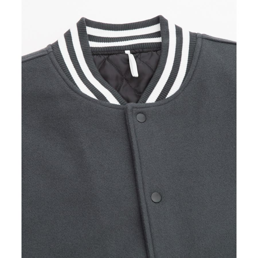 ブルゾン メンズ メルトン PUレザー スタジャン スタジアムジャンパー アメカジ カジュアル スケーター ストリート Y2K 90s 古着MIX 韓国ファッション | improves | 14