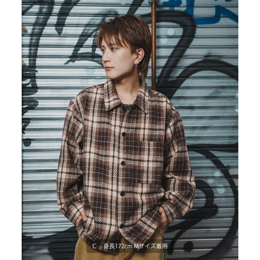 カバーオール メンズ チェック柄  大きめ アメカジ カジュアル スケーター ストリート Y2K 90s 古着MIX 韓国ファッション | improves | 13