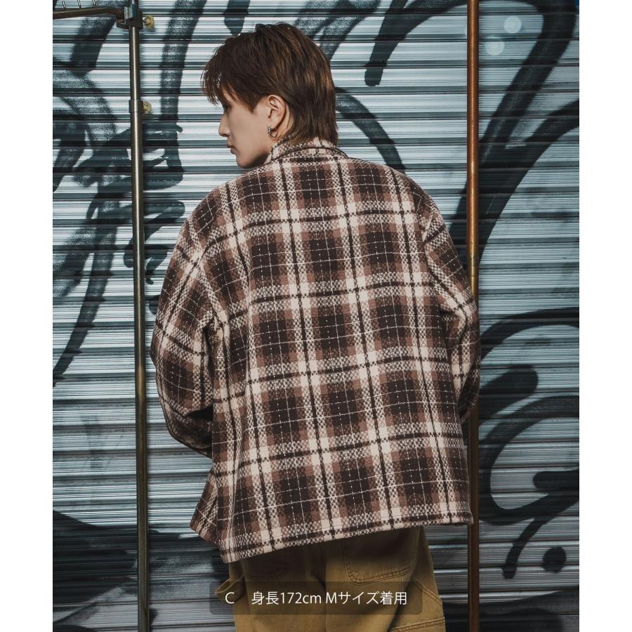 カバーオール メンズ チェック柄  大きめ アメカジ カジュアル スケーター ストリート Y2K 90s 古着MIX 韓国ファッション | improves | 15