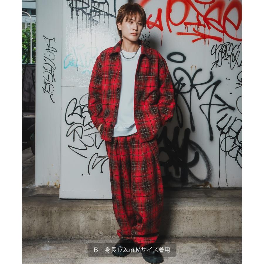 カバーオール メンズ チェック柄  大きめ アメカジ カジュアル スケーター ストリート Y2K 90s 古着MIX 韓国ファッション | improves | 12