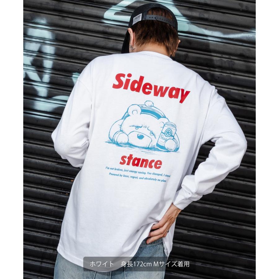 長袖Tシャツ メンズ SIDEWAY STANCE サイドウェイスタンス ロンT カットソー ダウナーベア アメカジ カジュアル Y2K ストリート 90s レトロ 韓国 | improves | 04