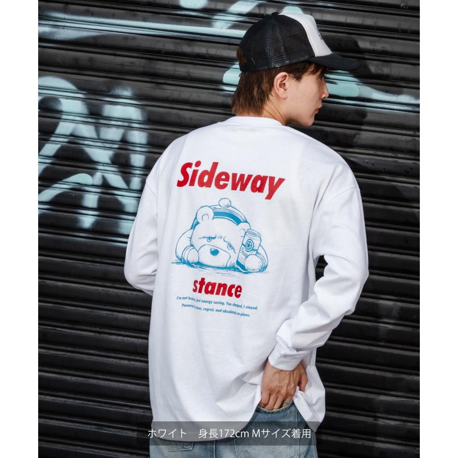 長袖Tシャツ メンズ SIDEWAY STANCE サイドウェイスタンス ロンT カットソー ダウナーベア アメカジ カジュアル Y2K ストリート 90s レトロ 韓国 | improves | 06