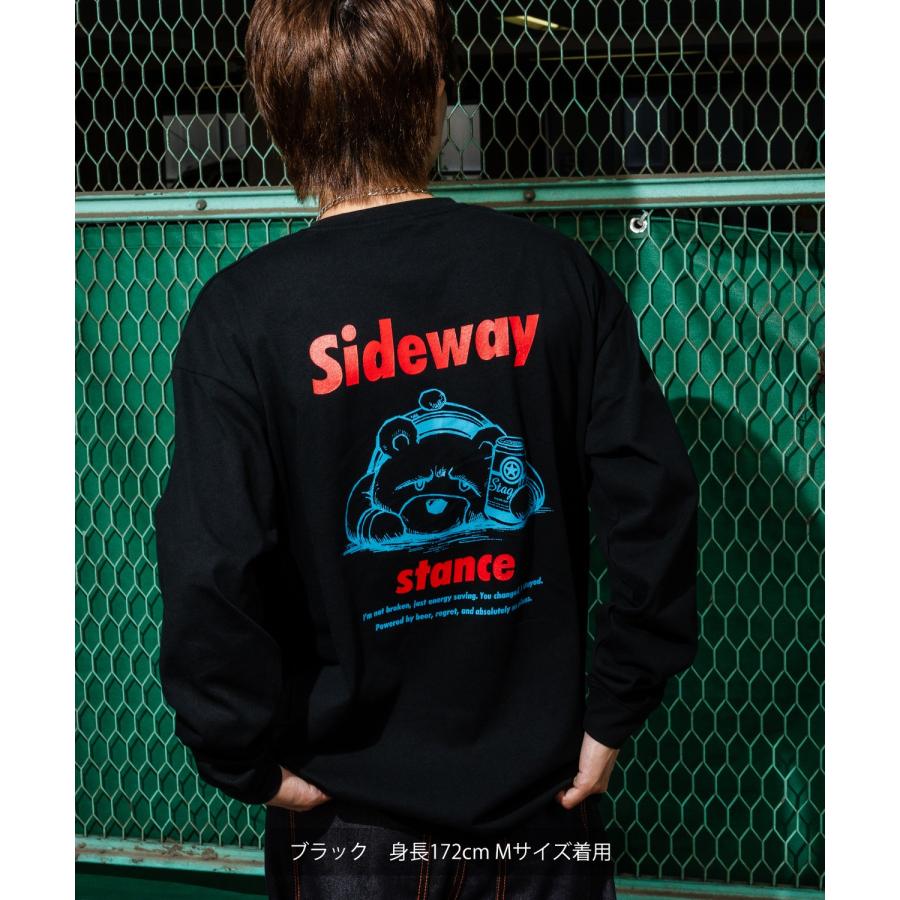 長袖Tシャツ メンズ SIDEWAY STANCE サイドウェイスタンス ロンT カットソー ダウナーベア アメカジ カジュアル Y2K ストリート 90s レトロ 韓国 | improves | 10