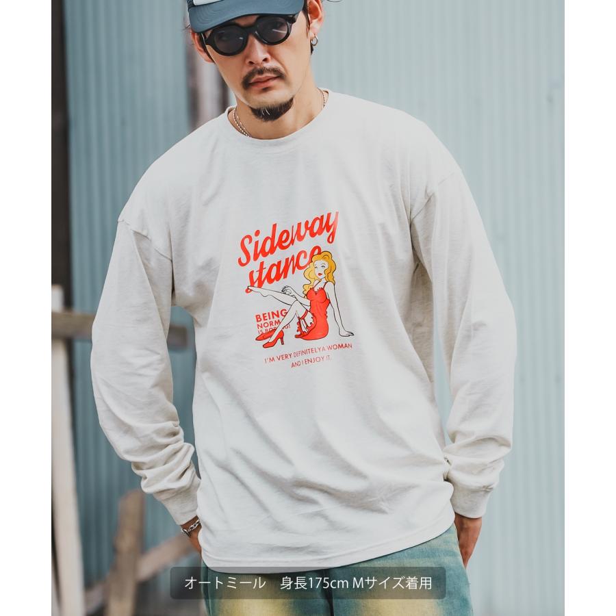 長袖Tシャツ メンズ SIDEWAY STANCE サイドウェイスタンス ロンT カットソー レトロウーマン アメカジ カジュアル Y2K ストリート 90s レトロ 韓国ファッション | improves | 16