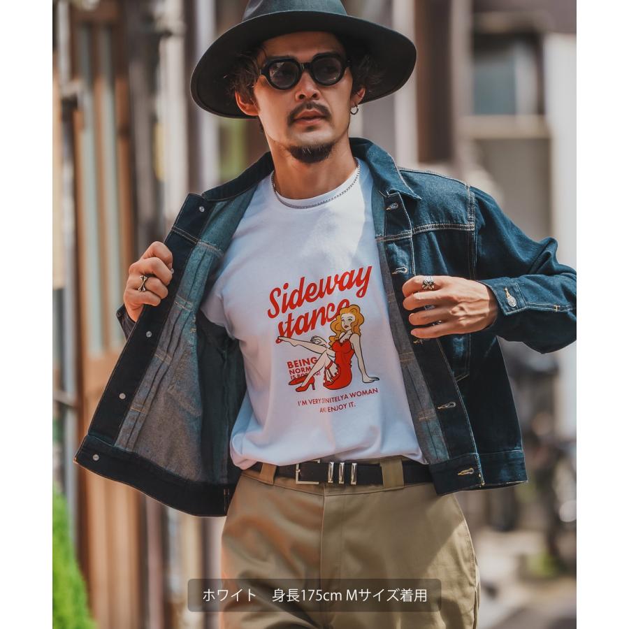 長袖Tシャツ メンズ SIDEWAY STANCE サイドウェイスタンス ロンT カットソー レトロウーマン アメカジ カジュアル Y2K ストリート 90s レトロ 韓国ファッション | improves | 08