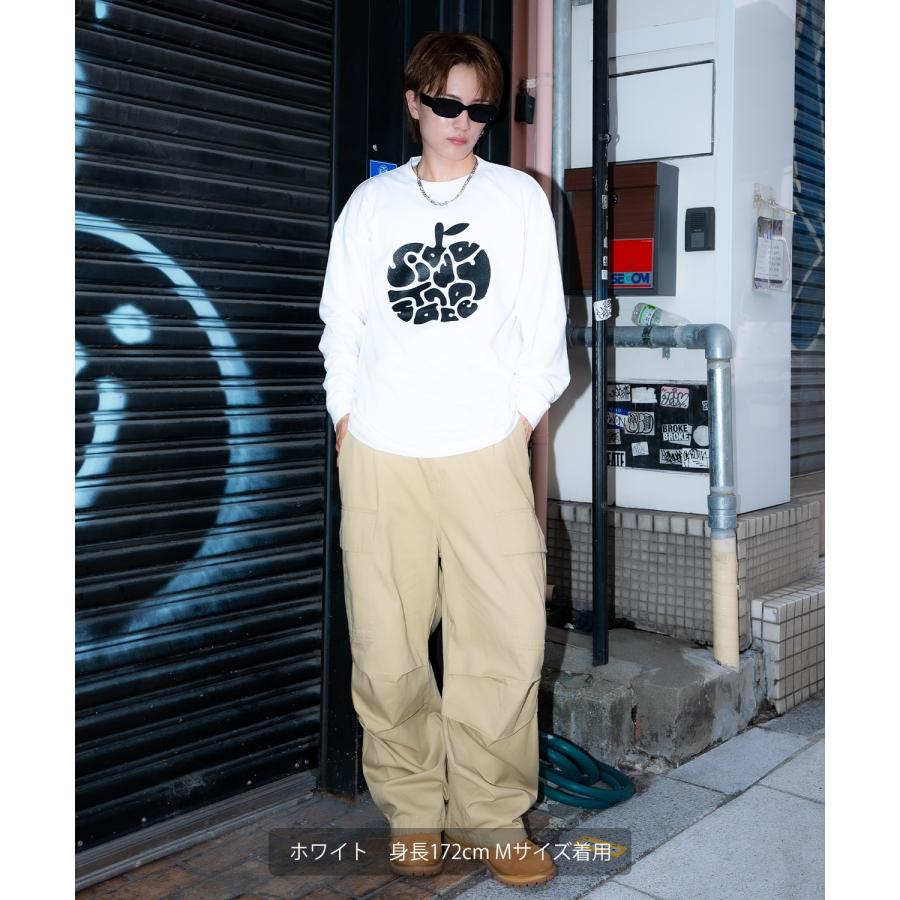 長袖Tシャツ メンズ SIDEWAY STANCE サイドウェイスタンス ロンT カットソー タイポアップル アメカジ カジュアル Y2K ストリート 90s レトロ 韓国ファッション | improves | 06