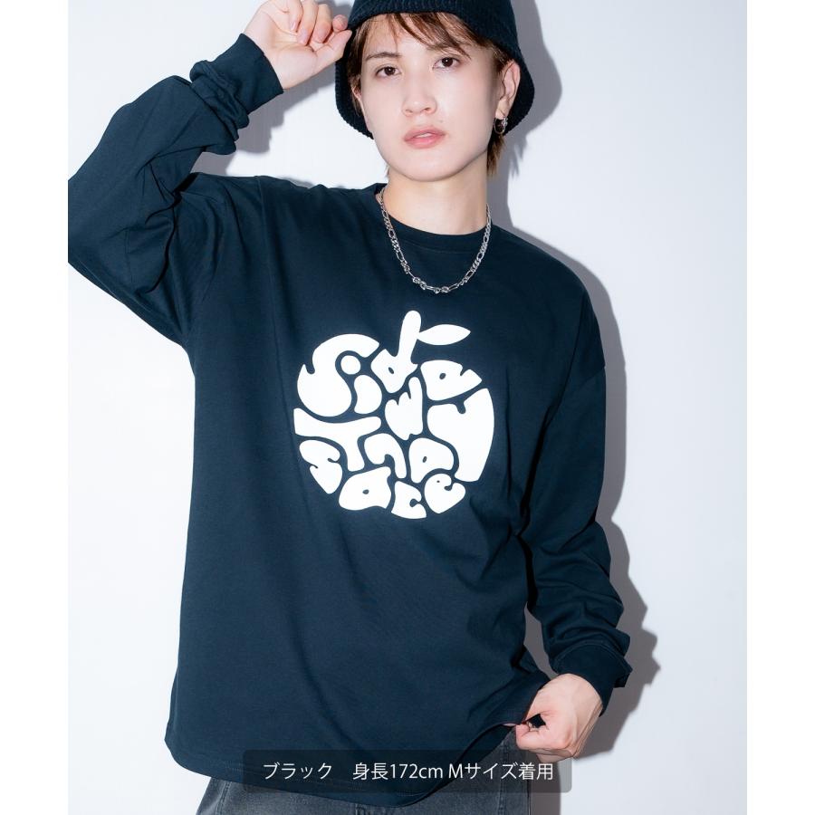長袖Tシャツ メンズ SIDEWAY STANCE サイドウェイスタンス ロンT カットソー タイポアップル アメカジ カジュアル Y2K ストリート 90s レトロ 韓国ファッション | improves | 07