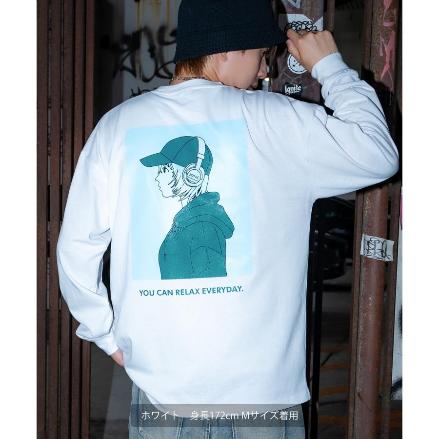 長袖Tシャツ メンズ SIDEWAY STANCE サイドウェイスタンス ロンT カットソー チルガール アメカジ カジュアル Y2K ストリート 90s  韓国ファッション | improves | 04