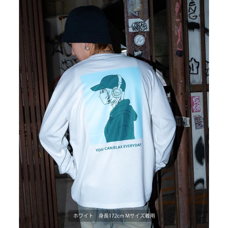 長袖Tシャツ メンズ SIDEWAY STANCE サイドウェイスタンス ロンT カットソー チルガール アメカジ カジュアル Y2K ストリート 90s  韓国ファッション | improves | 06