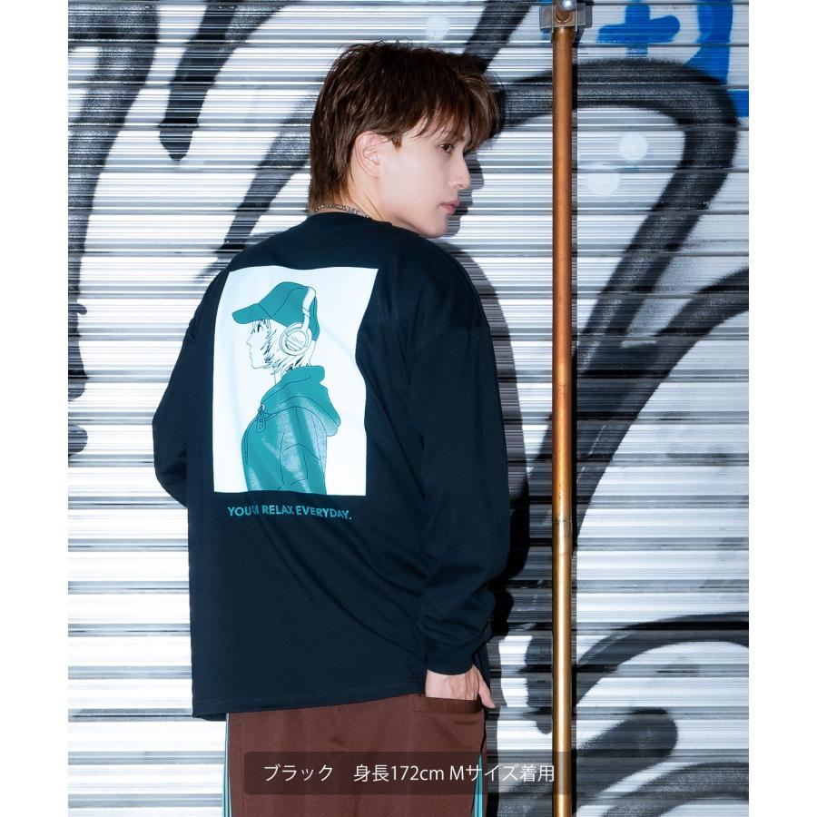 長袖Tシャツ メンズ SIDEWAY STANCE サイドウェイスタンス ロンT カットソー チルガール アメカジ カジュアル Y2K ストリート 90s  韓国ファッション | improves | 10