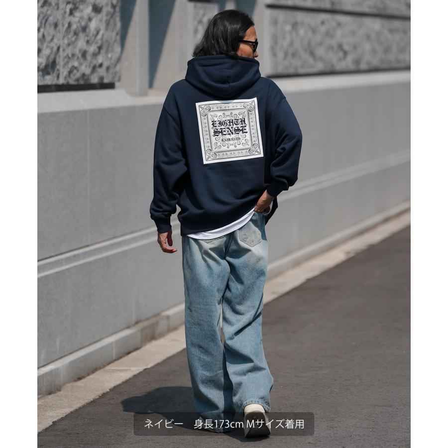 パーカー メンズ SIDEWAY STANCE サイドウェイスタンス バンダナ バックプリント 裏毛 スウェット フーディー カジュアル Y2K ストリート 90s古着MIX 韓国 | improves | 12