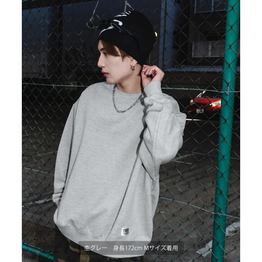 スウェット トレーナー メンズ レディース 無地 オーバーサイズ 裏毛 SIDEWAY STANCE サイドウェイスタンス ピスネーム ルーズ ストリート カジュアル 韓国 | improves | 10