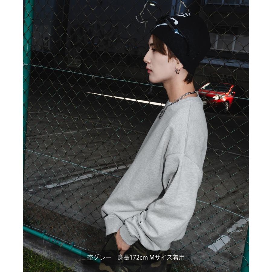 スウェット トレーナー メンズ レディース 無地 オーバーサイズ 裏毛 SIDEWAY STANCE サイドウェイスタンス ピスネーム ルーズ ストリート カジュアル 韓国 | improves | 11