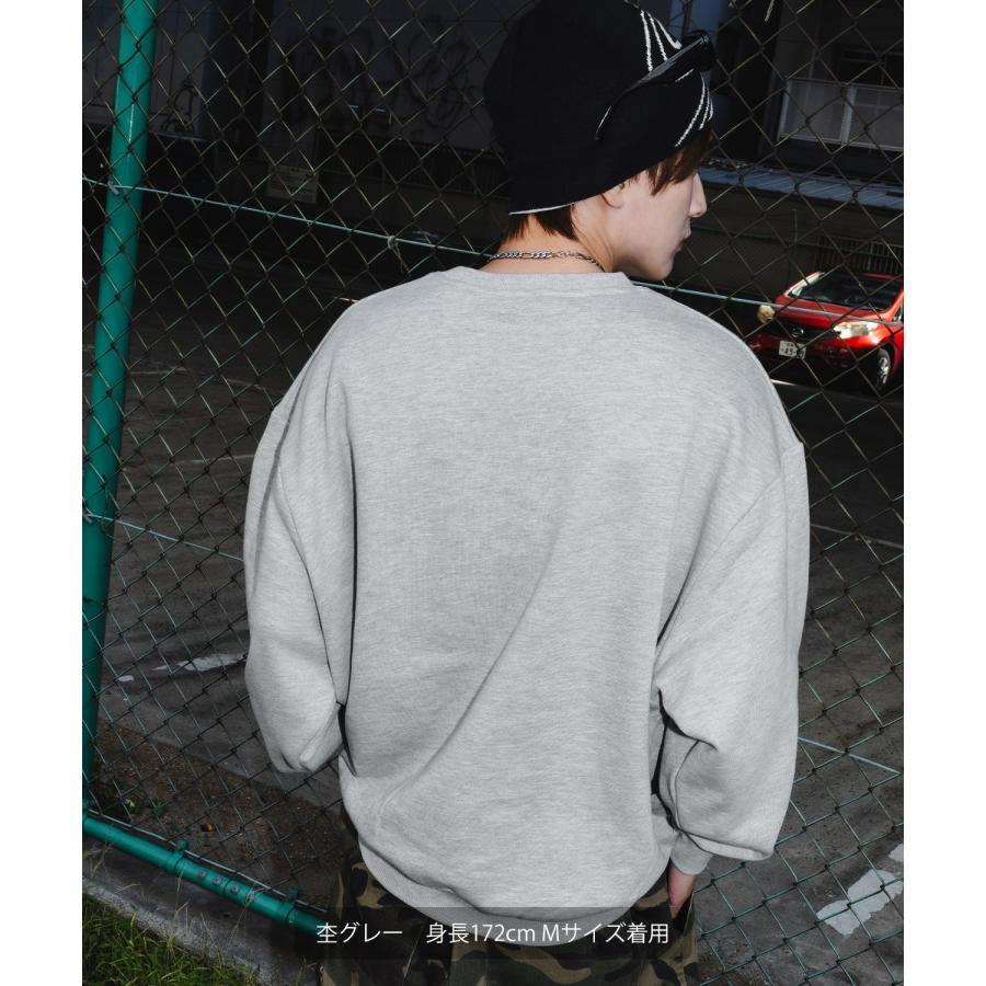 スウェット トレーナー メンズ レディース 無地 オーバーサイズ 裏毛 SIDEWAY STANCE サイドウェイスタンス ピスネーム ルーズ ストリート カジュアル 韓国 | improves | 12
