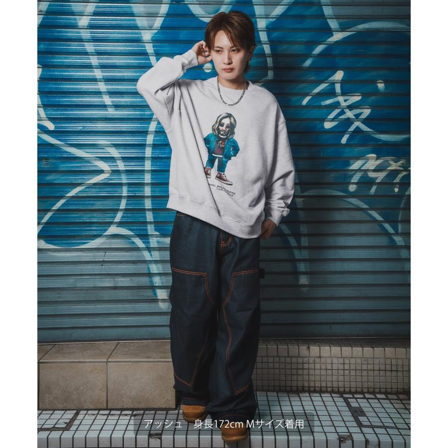 トレーナー メンズ SIDEWAY STANCE サイドウェイスタンス 裏毛 スウェットトレーナー アーティストプリント アメカジ ストリート カジュアル 韓国 古着 | improves | 14