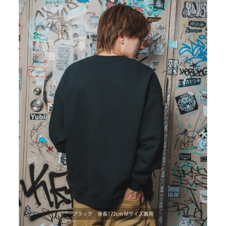 トレーナー メンズ SIDEWAY STANCE サイドウェイスタンス 裏毛 スウェットトレーナー アーティストプリント アメカジ ストリート カジュアル 韓国 古着 | improves | 06