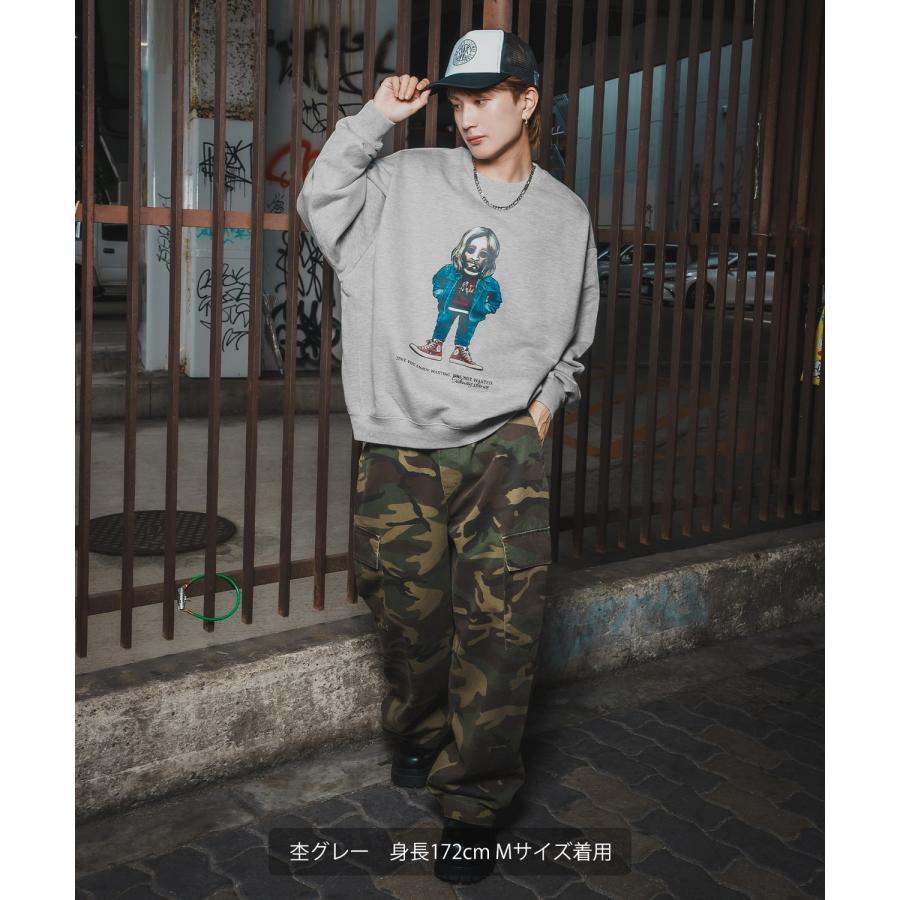 トレーナー メンズ SIDEWAY STANCE サイドウェイスタンス 裏毛 スウェットトレーナー アーティストプリント アメカジ ストリート カジュアル 韓国 古着 | improves | 11