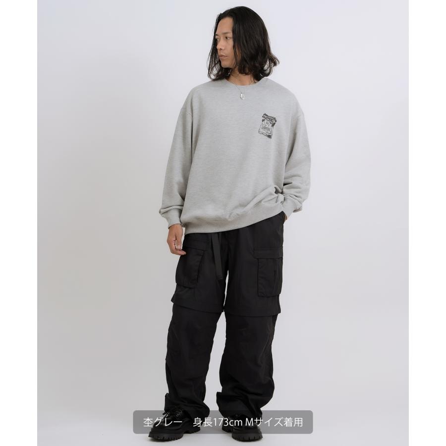 トレーナー メンズ SIDEWAY STANCE サイドウェイスタンス 裏毛 スウェットトレーナー シガレットプリント アメカジ ストリート カジュアル 韓国 古着 | improves | 13