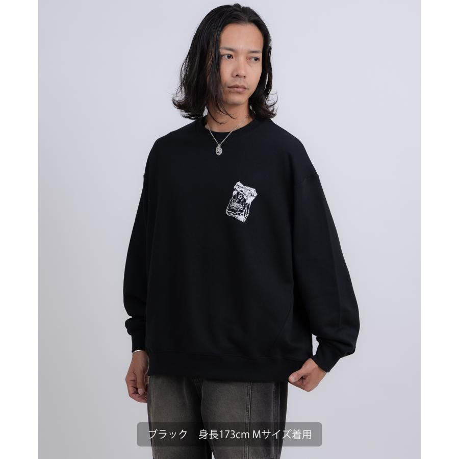 トレーナー メンズ SIDEWAY STANCE サイドウェイスタンス 裏毛 スウェットトレーナー シガレットプリント アメカジ ストリート カジュアル 韓国 古着 | improves | 04
