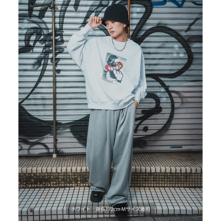 トレーナー メンズ SIDEWAY STANCE サイドウェイスタンス 裏毛 スウェットトレーナー POPフォトプリント アメカジ ストリート カジュアル 韓国 古着 | improves | 15