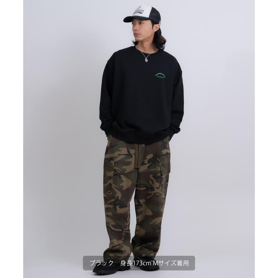 トレーナー メンズ SIDEWAY STANCE サイドウェイスタンス 裏毛 スウェットトレーナー スパイダースカル アメカジ ストリート カジュアル 韓国 古着 | improves | 06