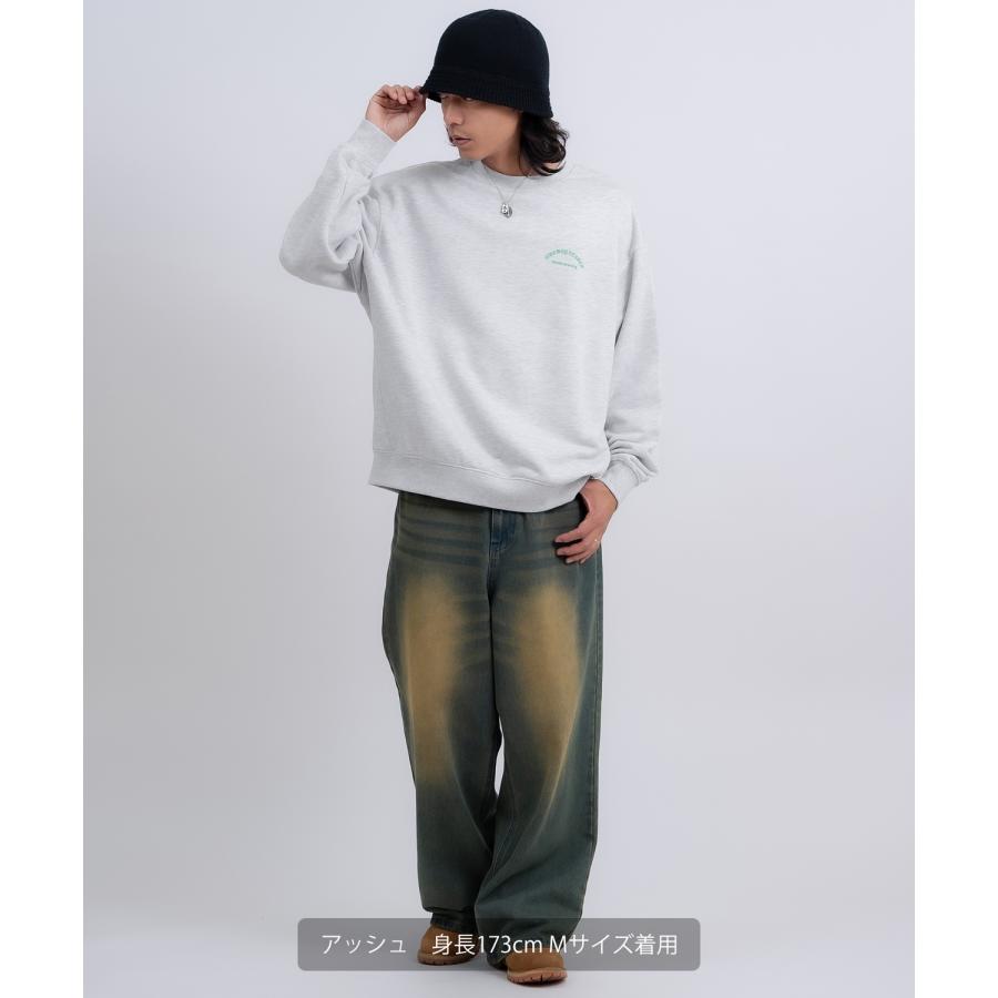 トレーナー メンズ SIDEWAY STANCE サイドウェイスタンス 裏毛 スウェットトレーナー スパイダースカル アメカジ ストリート カジュアル 韓国 古着 | improves | 10