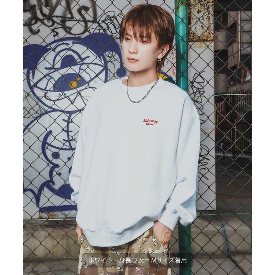 トレーナー メンズ SIDEWAY STANCE サイドウェイスタンス 裏毛 スウェットトレーナー ダウナーベアプリント アメカジ ストリート カジュアル 韓国 古着 | improves | 15