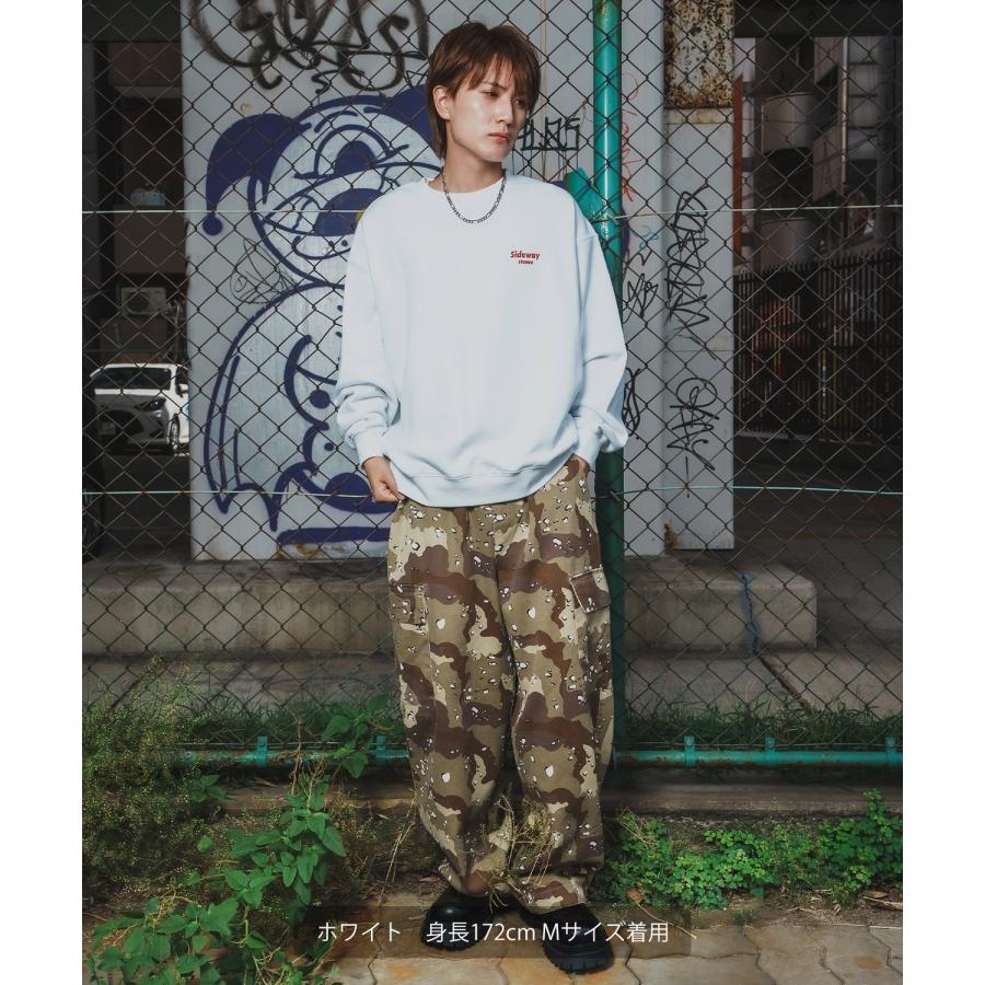 トレーナー メンズ SIDEWAY STANCE サイドウェイスタンス 裏毛 スウェットトレーナー ダウナーベアプリント アメカジ ストリート カジュアル 韓国 古着 | improves | 16