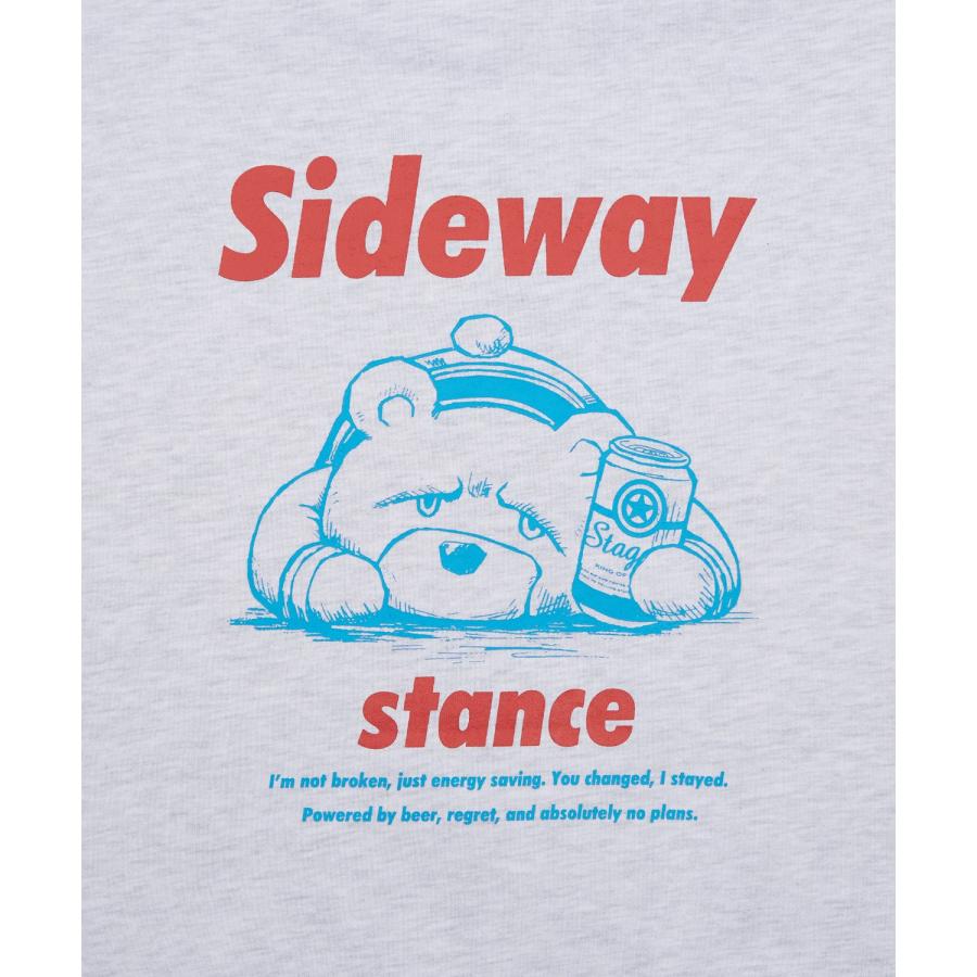 トレーナー メンズ SIDEWAY STANCE サイドウェイスタンス 裏毛 スウェットトレーナー ダウナーベアプリント アメカジ ストリート カジュアル 韓国 古着 | improves | 20