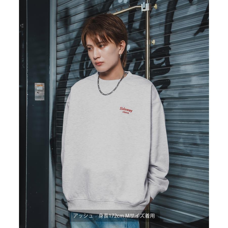 トレーナー メンズ SIDEWAY STANCE サイドウェイスタンス 裏毛 スウェットトレーナー ダウナーベアプリント アメカジ ストリート カジュアル 韓国 古着 | improves | 11