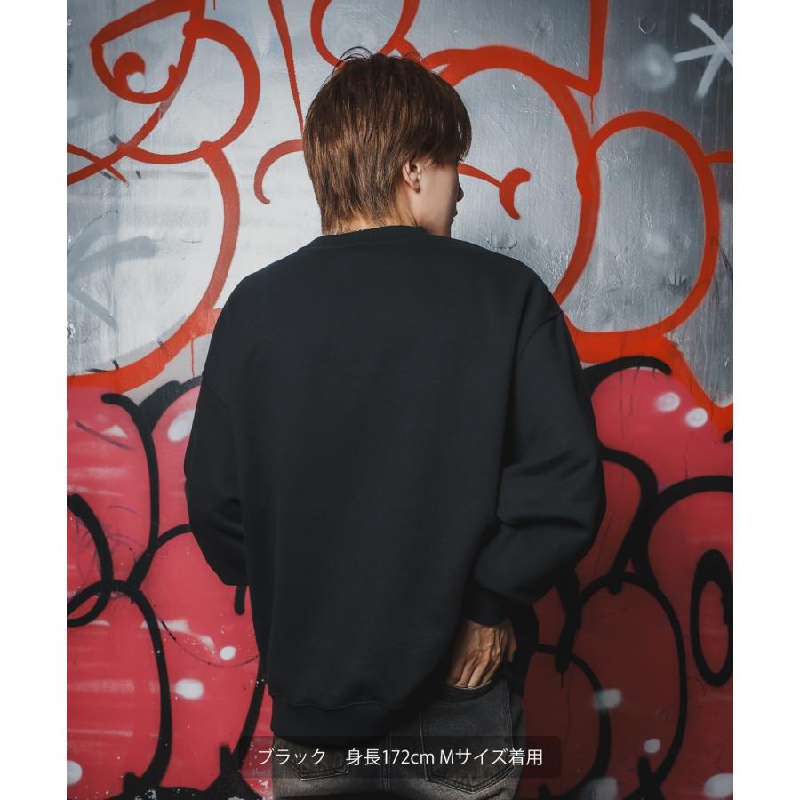 トレーナー メンズ SIDEWAY STANCE サイドウェイスタンス 裏毛 スウェットトレーナー 90s漫画プリント アメカジ ストリート カジュアル 韓国 古着 | improves | 05