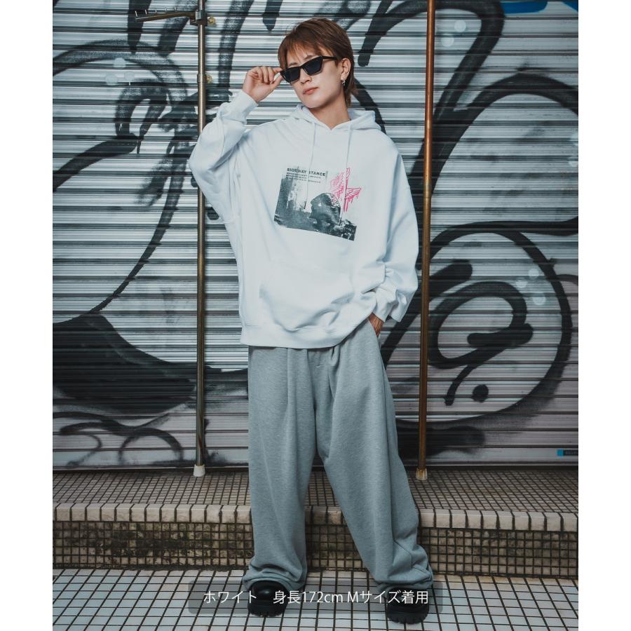 パーカー メンズ SIDEWAY STANCE サイドウェイスタンス フォトプリント 裏毛 スウェット フーディー カジュアル Y2K ストリート 90s古着MIX 韓国 | improves | 14