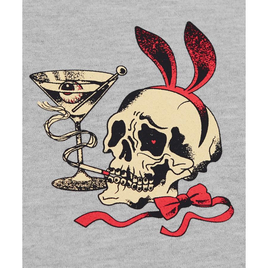 パーカー メンズ レディース バニースカル プルオーバーパーカー スウェット 裏毛 プリント ビッグシルエット オーバーサイズ ストリート 韓国ファッション | improves | 13