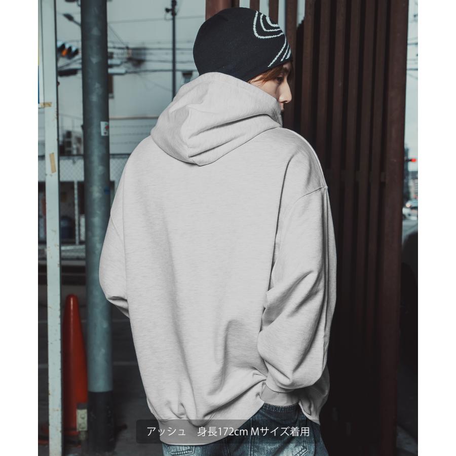 パーカー メンズ レディース バニースカル プルオーバーパーカー スウェット 裏毛 プリント ビッグシルエット オーバーサイズ ストリート 韓国ファッション | improves | 08