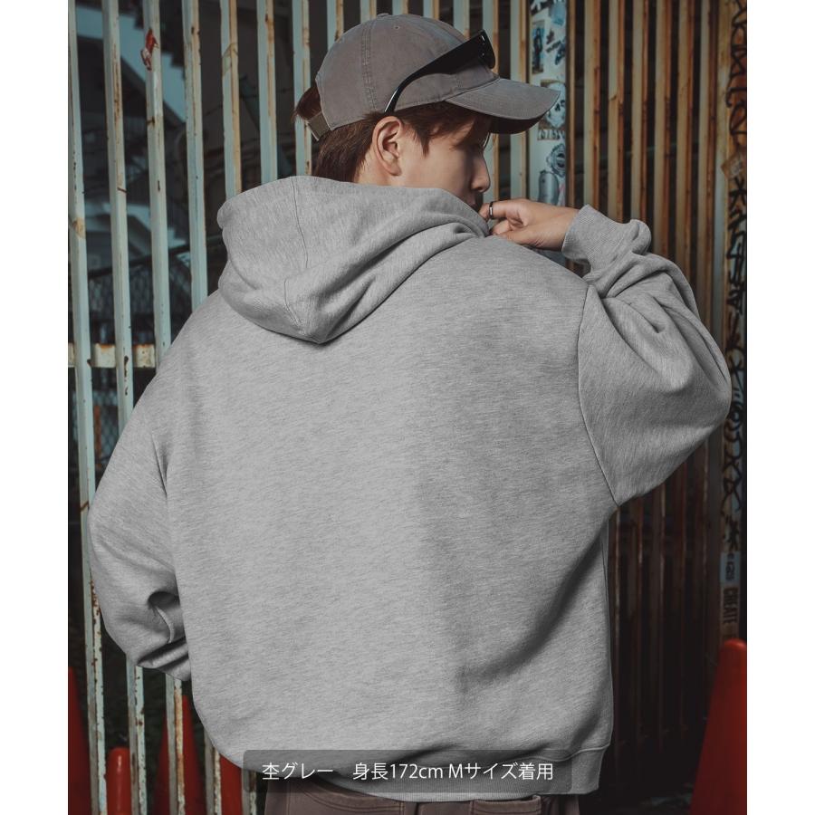 パーカー メンズ レディース バニースカル プルオーバーパーカー スウェット 裏毛 プリント ビッグシルエット オーバーサイズ ストリート 韓国ファッション | improves | 11