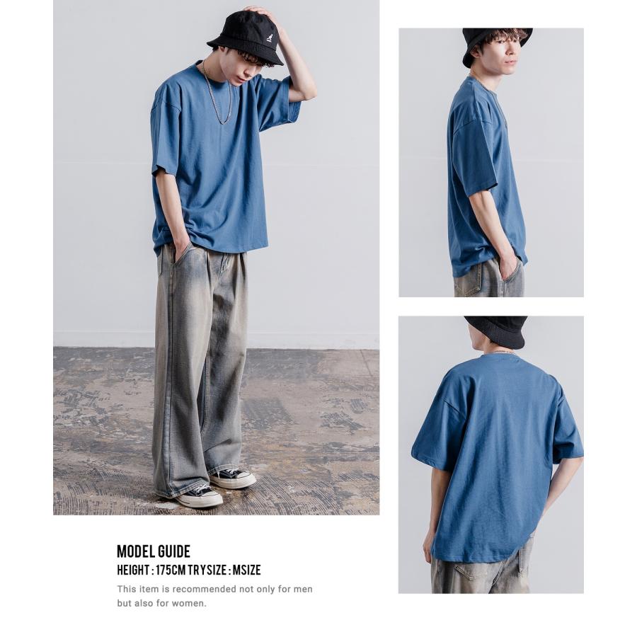 Tシャツ メンズ SIDEWAY STANCE サイドウェイスタンス 無地 半袖 カットソー 大きめ アメカジ カジュアル スケーター ストリート 古着MIX 韓国ファッション | improves | 15