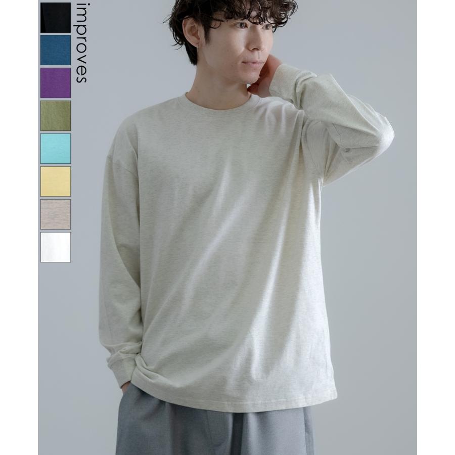 Tシャツ メンズ SIDEWAY STANCE サイドウェイスタンス 無地 ロンT カットソー 大きめ アメカジ カジュアル スケーター ストリート 古着MIX 韓国ファッション | improves