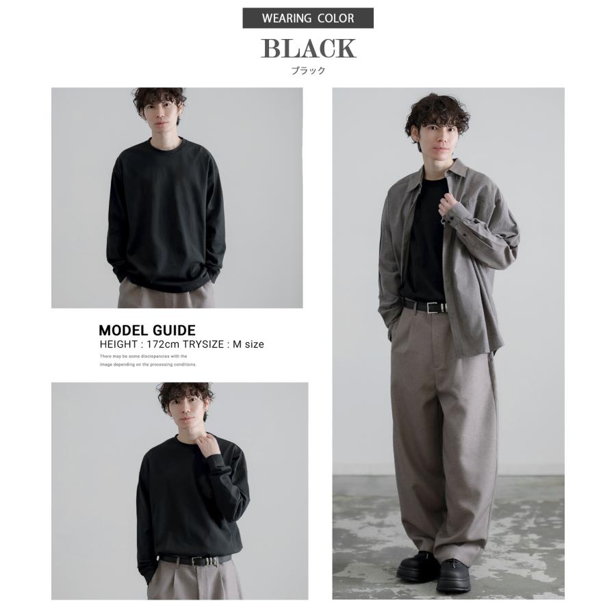 Tシャツ メンズ SIDEWAY STANCE サイドウェイスタンス 無地 ロンT カットソー 大きめ アメカジ カジュアル スケーター ストリート 古着MIX 韓国ファッション | improves | 03