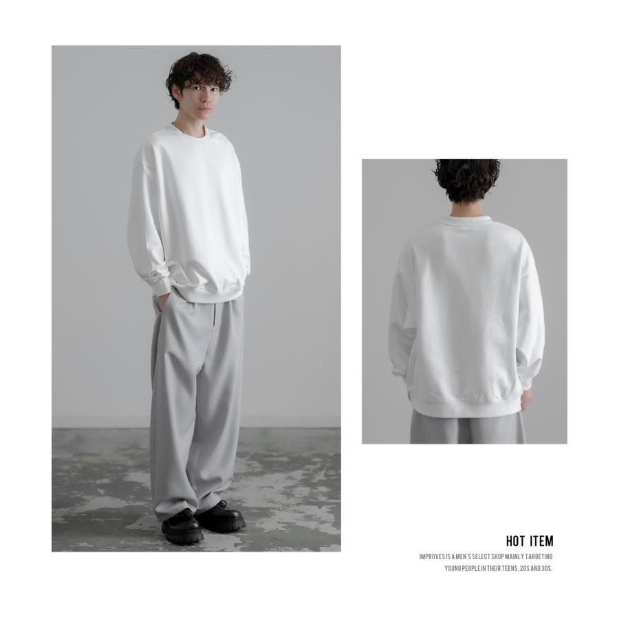 トレーナー メンズ レディース SIDEWAY STANCE サイドウェイスタンス 無地 裏毛 スウェット プルオーバー 大きめ アメカジ カジュアル スケーター ストリート | improves | 02