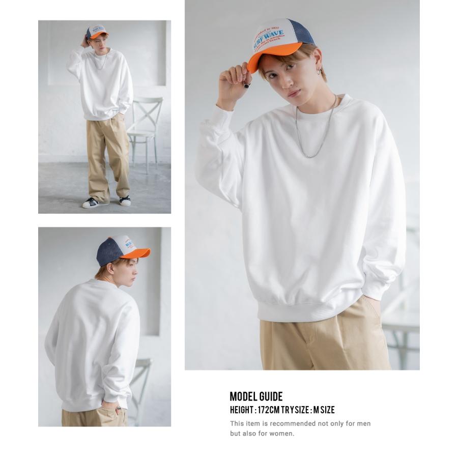 トレーナー メンズ レディース SIDEWAY STANCE サイドウェイスタンス 無地 裏毛 スウェット プルオーバー 大きめ アメカジ カジュアル スケーター ストリート | improves | 03