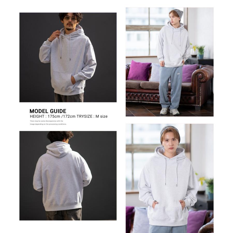 パーカー メンズ レディース SIDEWAY STANCE サイドウェイスタンス 無地 裏毛 スウェット プルオーバー フーディー 大きめ アメカジ スケーター ストリート | improves | 12