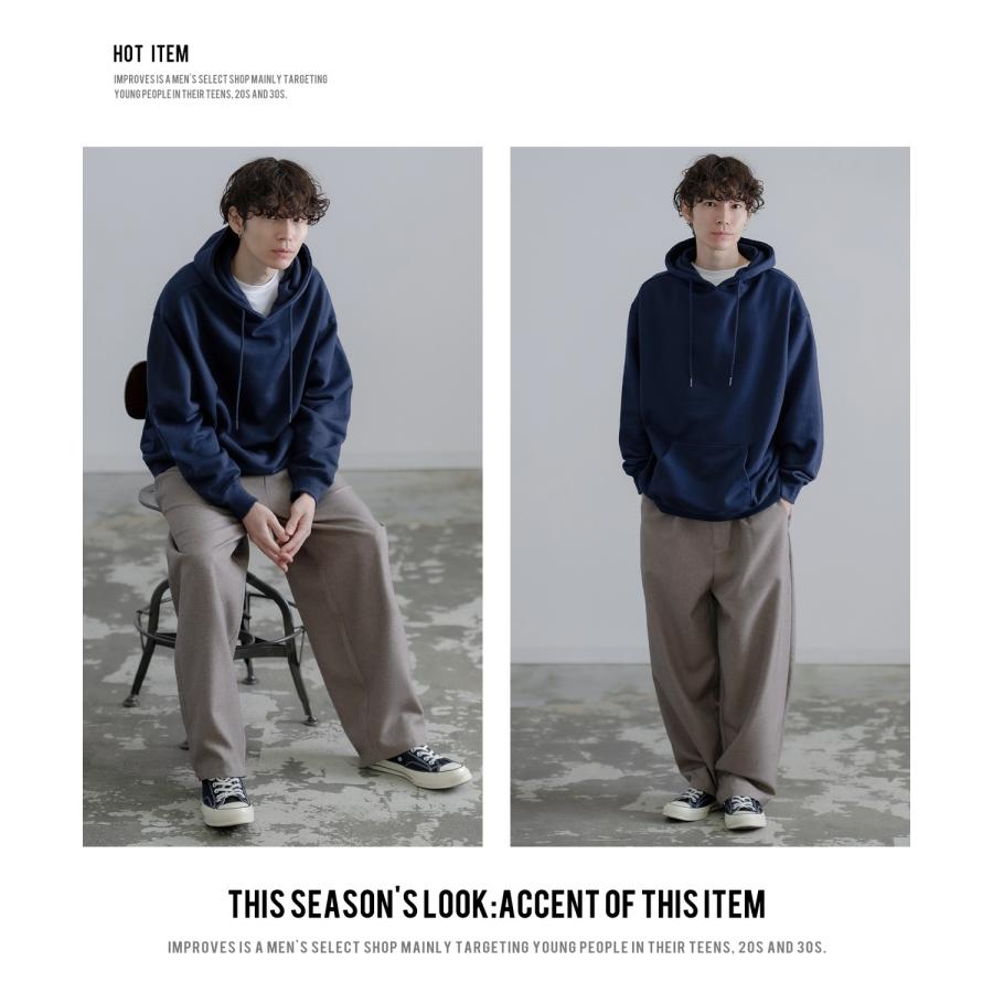 パーカー メンズ レディース SIDEWAY STANCE サイドウェイスタンス 無地 裏毛 スウェット プルオーバー フーディー 大きめ アメカジ スケーター ストリート | improves | 15