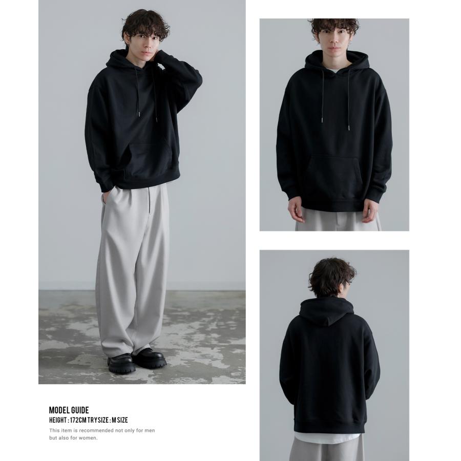 パーカー メンズ レディース SIDEWAY STANCE サイドウェイスタンス 無地 裏毛 スウェット プルオーバー フーディー 大きめ アメカジ スケーター ストリート | improves | 02